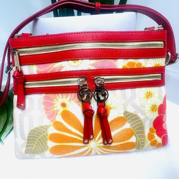 SPARTINA 449 Carson Cottage Linen Floral Adjustable Crossbody Shoulder Purse Bag - Picture 12 of 16